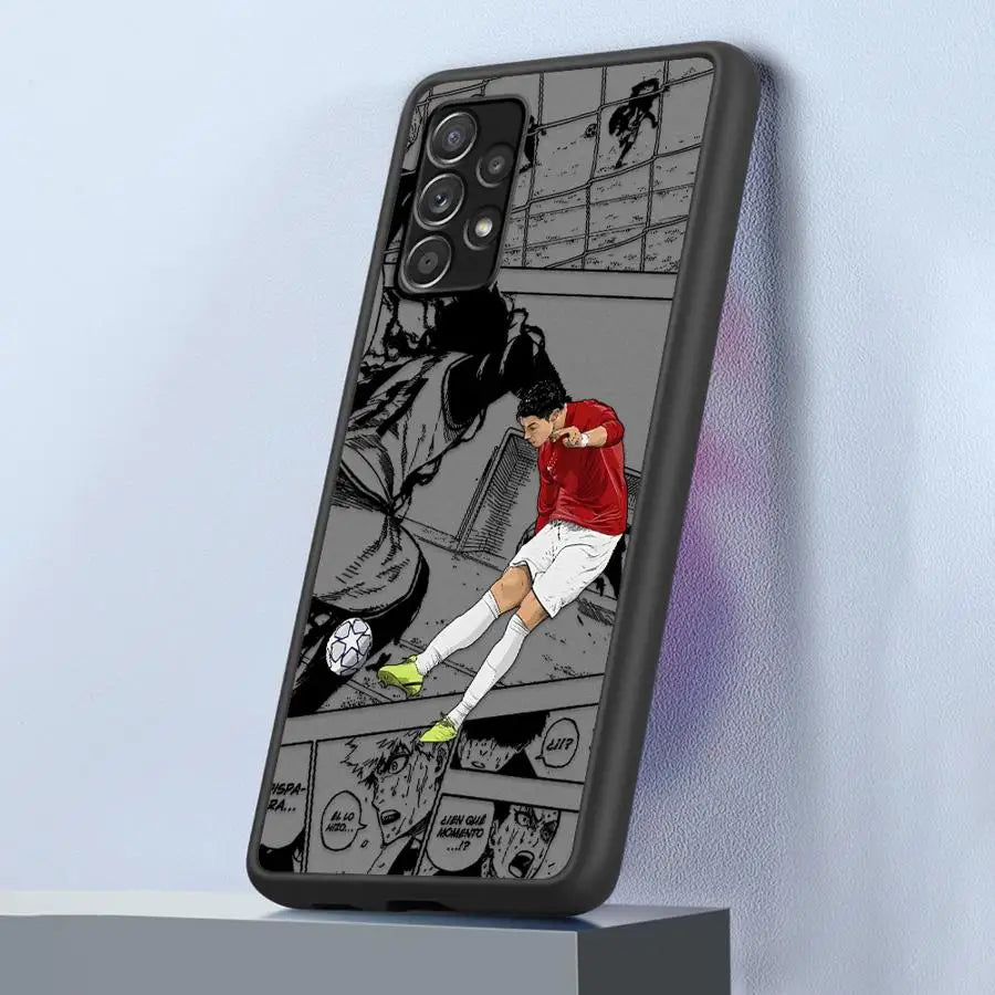 Cool Football Sports Anime Soft shell Case for Samsung Galaxy A73 A34 A52 A56 A24 A21s A22 A35 A36 A54 A53 A25 A26