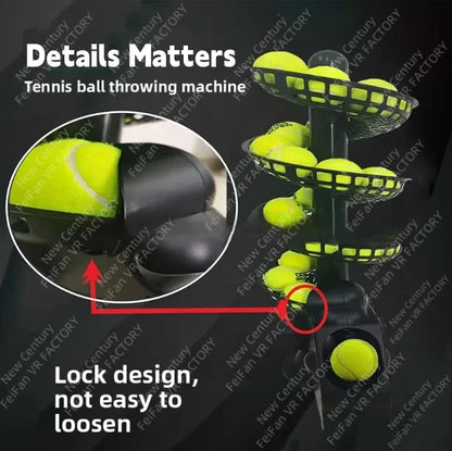 HOT NEW Smart Practice Launching Throwing Ball Training Equipment Feeder Robot Tennis Ball Sports Machine Launcher Robot Feeder