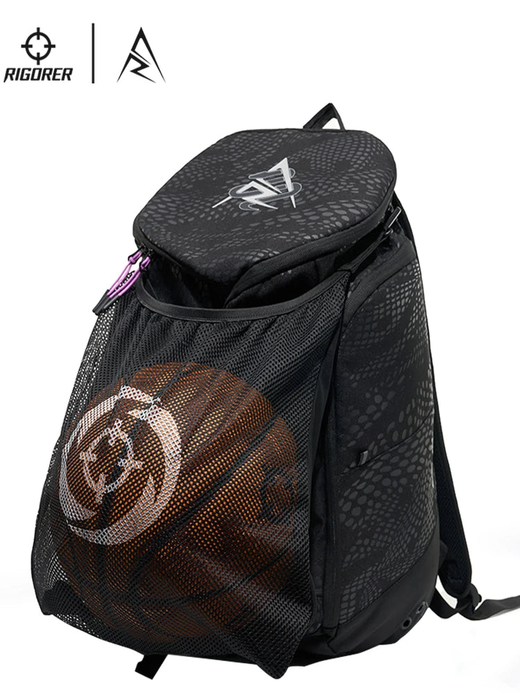 New Arrival! RIGORER Basketball Backpack, Large - Capacity Sports Bag for Fitness Training & Travel Storage, Durable & Practical