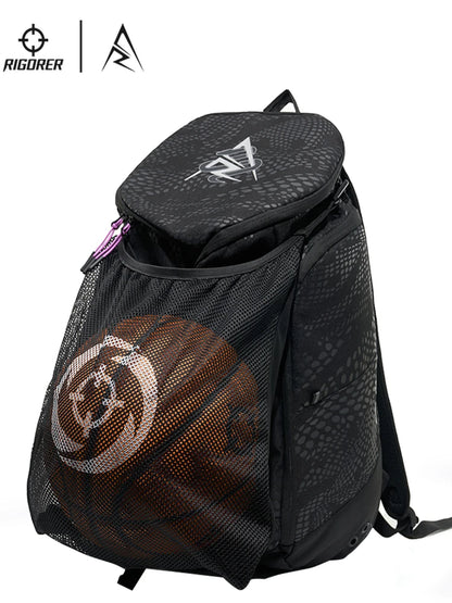New Arrival! RIGORER Basketball Backpack, Large - Capacity Sports Bag for Fitness Training & Travel Storage, Durable & Practical