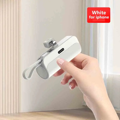 10000mAh Mini Portable Mobile Phone Charger External Battery Power Bank Plug and Play for Type-C iPhone Samsung