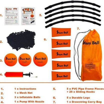 Mini Beach Volleyball Spike Game Balls Set - Includes 3 Balls Net and Bag Outdoor Team Sports Lawn Equipment