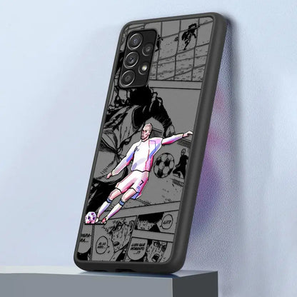 Soft shell Case for Samsung Galaxy A22 A24 A21s A35 A36 A73 A52 A56 A25 A26 A54 A53 A34 Football Sports Anime Fashion