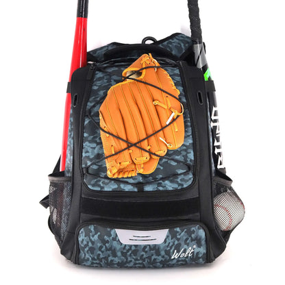 Baseball Softball Backpack with Shoes Compartment Outdoor Softball Bat Bag for Youth Adult Large Capacity Sports Shoulder Bags