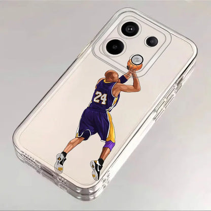 Case for Xiaomi Poco X3 NFC X4 GT X5 X4 M3 X3 Pro Soft Cover Cool Basketball Star Sports