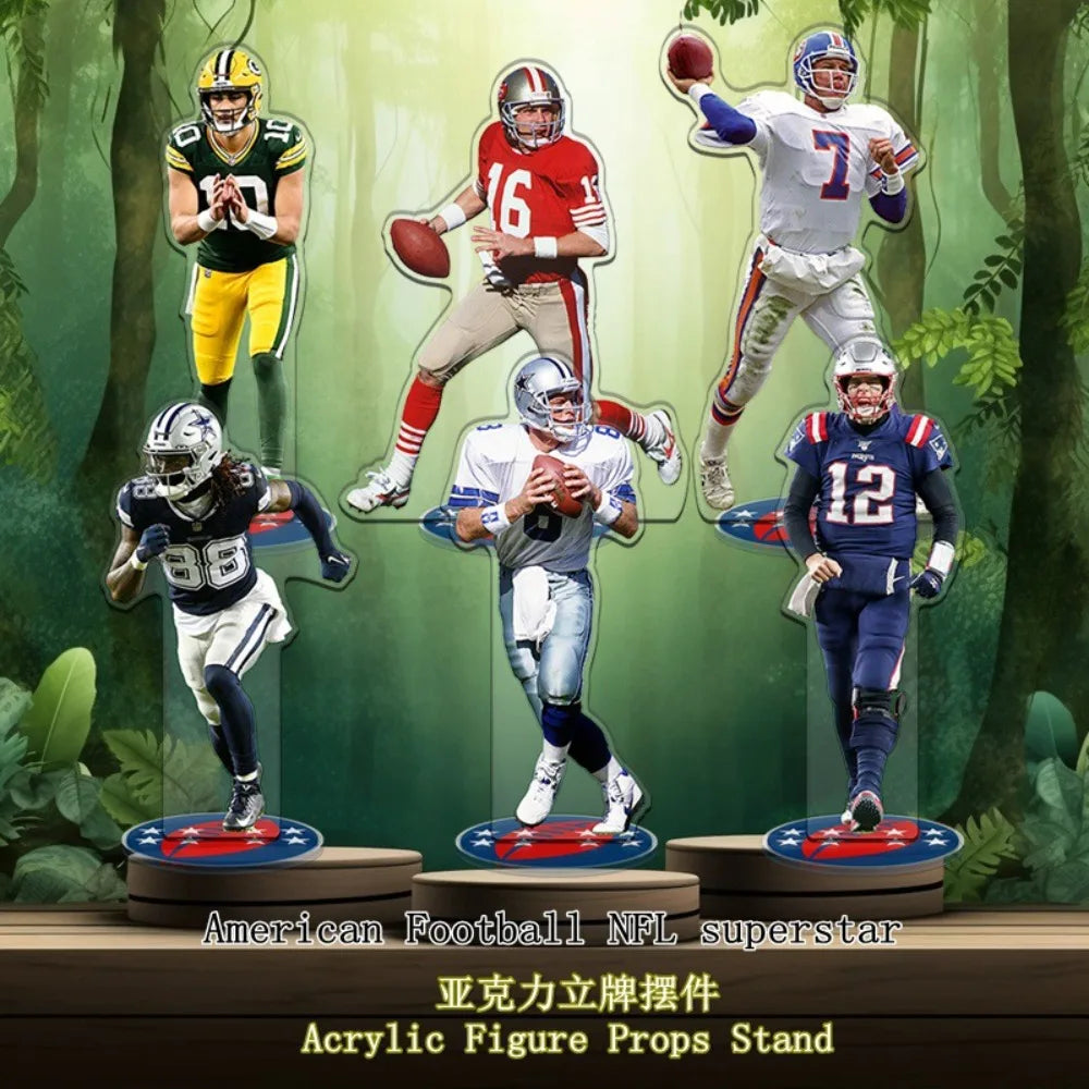 Sports Star Peripheral Seamless Interlayer Printing Characters Acrylic Stand Model Desktop Display Exquisite Gifts for Children