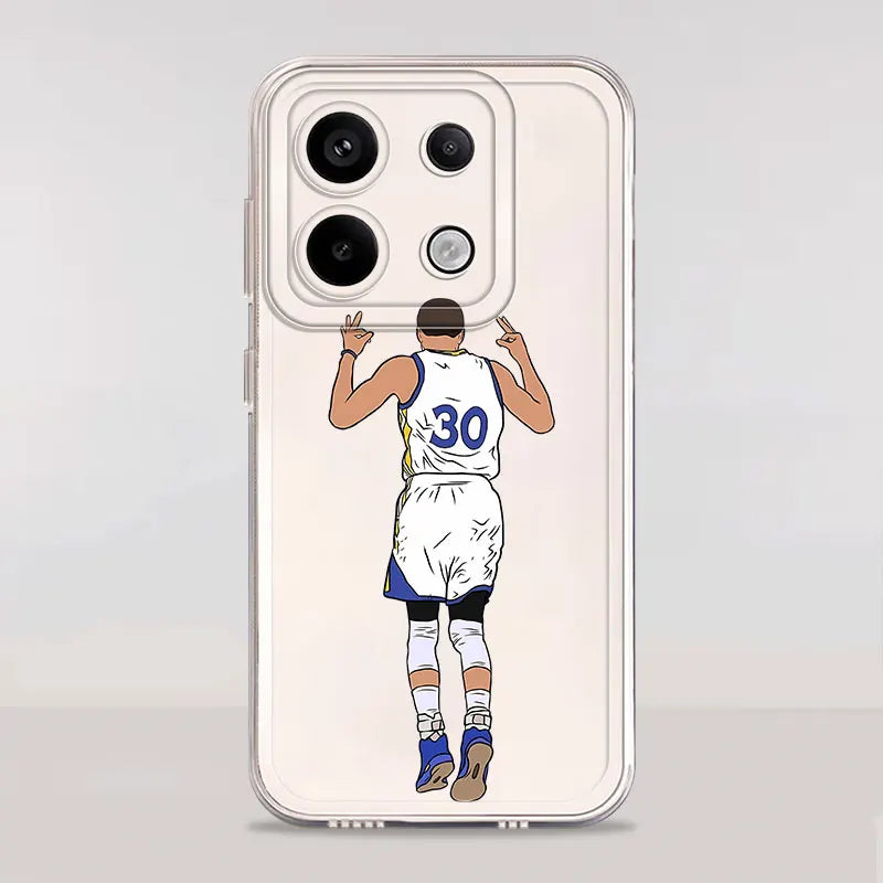 Case for Xiaomi Poco X3 NFC X4 GT X5 X4 M3 X3 Pro Soft Cover Cool Basketball Star Sports