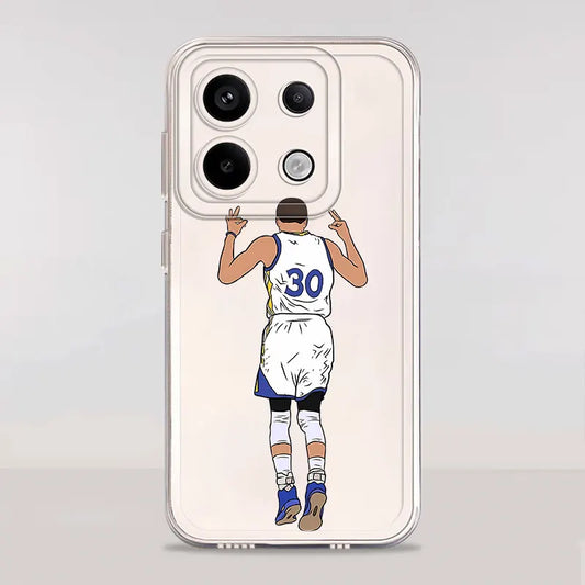 Case for Xiaomi Poco X3 NFC X4 GT X5 X4 M3 X3 Pro Soft Cover Cool Basketball Star Sports