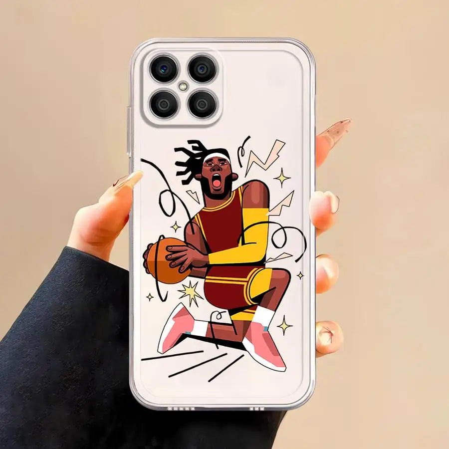 Soft Cover Phone Case for Honor X9b X8a X9a X8b 90 Lite X8 X7b Sports Characters