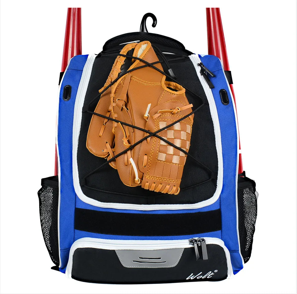 Baseball Softball Backpack with Shoes Compartment Outdoor Softball Bat Bag for Youth Adult Large Capacity Sports Shoulder Bags
