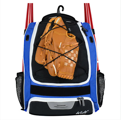 Baseball Softball Backpack with Shoes Compartment Outdoor Softball Bat Bag for Youth Adult Large Capacity Sports Shoulder Bags