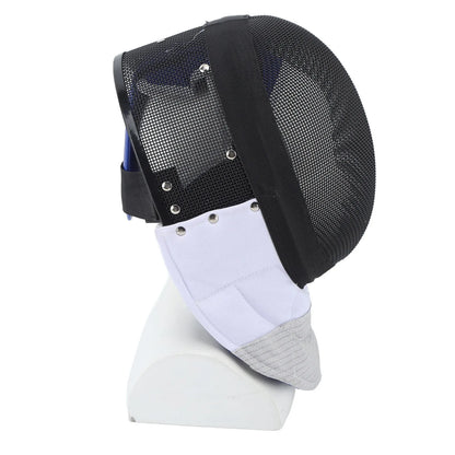 Fencing Sports Mask Fencing Protective Helmet with Padded Bib for Daily Practice and Competition Black Fencing Protective Gear