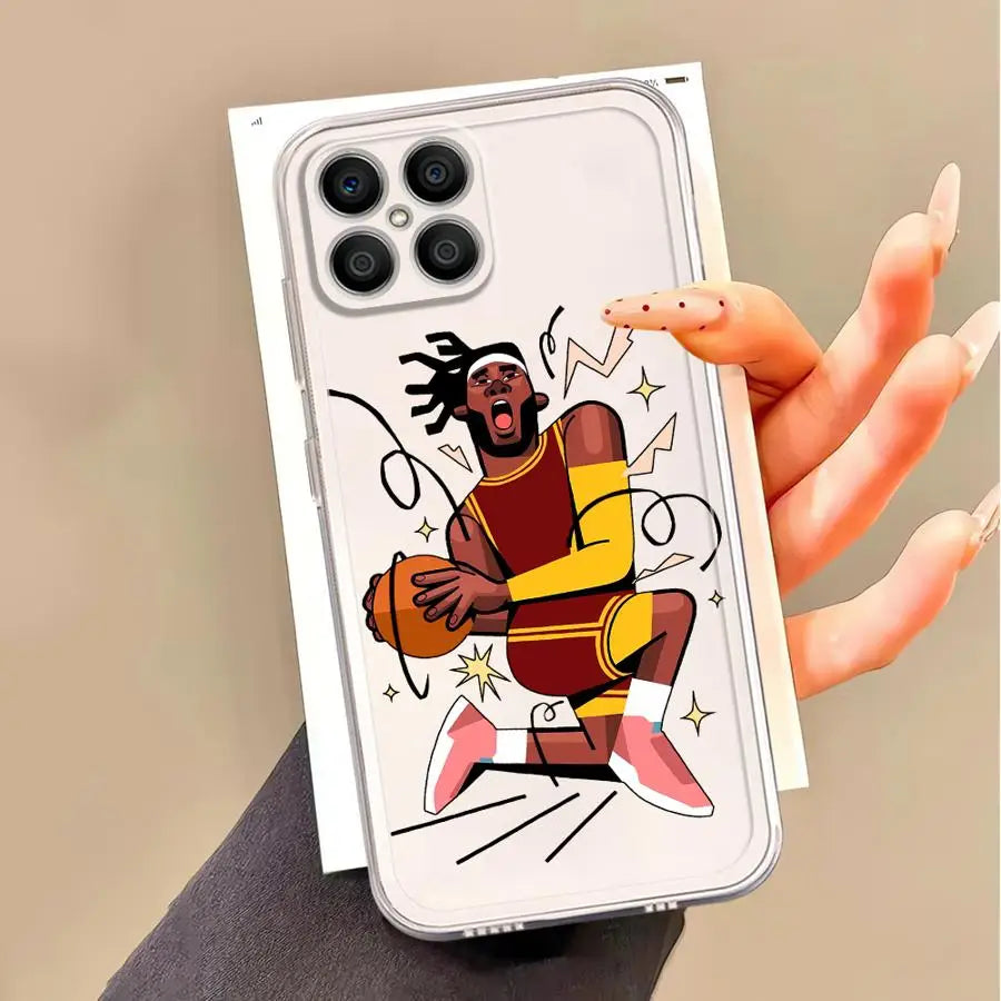 Soft Cover Phone Case for Honor X9b X8a X9a X8b 90 Lite X8 X7b Sports Characters