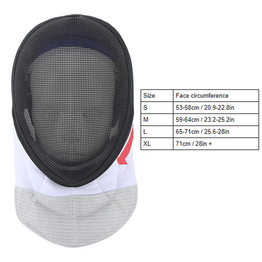 Fencing Sports Mask Fencing Protective Helmet with Padded Bib for Daily Practice and Competition Black Fencing Protective Gear