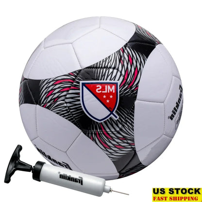 Youth Soccer Ball Size 3 Soft Cover Durable PVC Foam Cushioned Training Ball Air Pump Included Kids Sports