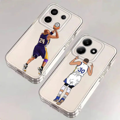 Case for Xiaomi Poco X3 NFC X4 GT X5 X4 M3 X3 Pro Soft Cover Cool Basketball Star Sports