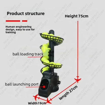 HOT NEW Smart Practice Launching Throwing Ball Training Equipment Feeder Robot Tennis Ball Sports Machine Launcher Robot Feeder