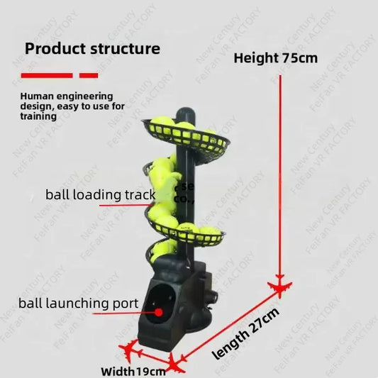 HOT NEW Smart Practice Launching Throwing Ball Training Equipment Feeder Robot Tennis Ball Sports Machine Launcher Robot Feeder