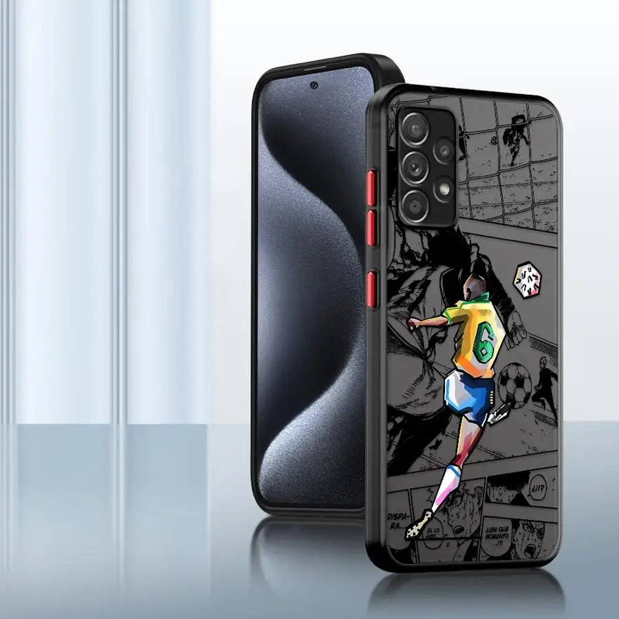 Cool Football Sports Anime Soft shell Case for Samsung Galaxy A73 A34 A52 A56 A24 A21s A22 A35 A36 A54 A53 A25 A26