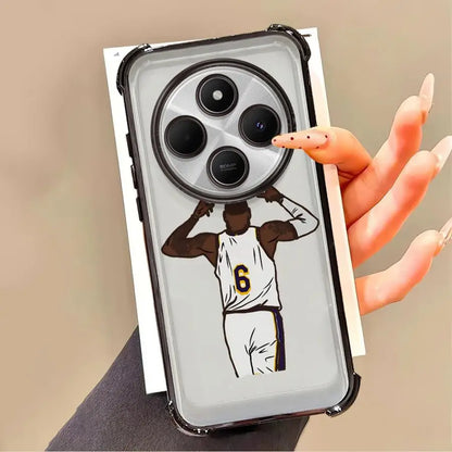 Clear Cover Case for Xiaomi Redmi 14C K80 5G K80 Pro 13C A3X A3 A5 Basketball Sports