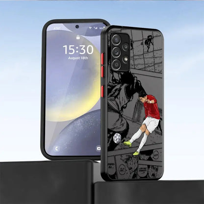 Cool Football Sports Anime Soft shell Case for Samsung Galaxy A73 A34 A52 A56 A24 A21s A22 A35 A36 A54 A53 A25 A26