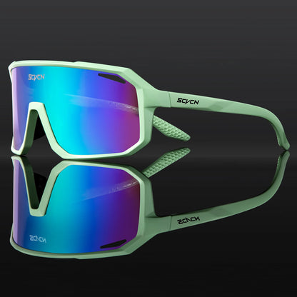 SCVCN New Outdoor Cycling Glasses Bike Sunglasses Men UV400 Eyewear Sports MTB Goggles Bicycle Women Riding Hiking Sunglasses